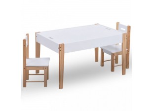 Detský set s tabuľovým stolom MDF Dekorhome