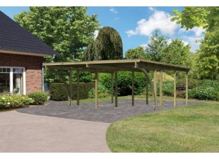 Drevený dvojitý prístrešok / carport ECO 2C Dekorhome