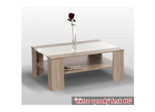 Konferenčný stolík ARIADNA dub sonoma / biela