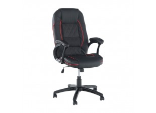 Kancelárske kreslo PORSHE NEW čierna / červená