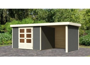 Drevený záhradný domček ASKOLA 5 s prístavkom 240 Dekorhome