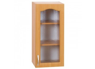 Horná skrinka LORA MDF NEW KLASIK W40S jelša / sklo
