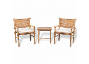 Záhradný bistro set 3ks bambusový