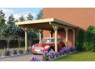 Drevený prístrešok / carport CLASSIC 1A Dekorhome