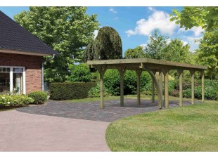 Drevený prístrešok / carport CLASSIC 3B Dekorhome