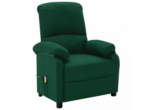 Masážne polohovacie kreslo textil Dekorhome