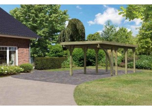 Drevený prístrešok / carport CLASSIC 2B Dekorhome