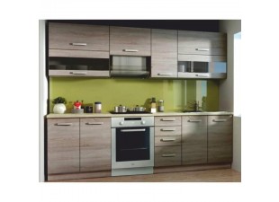 Kuchynská linka KALEN 260 dub sonoma trufel / korpus trufel