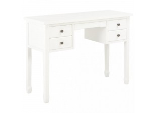 Písací stôl 110x40 cm biela Dekorhome