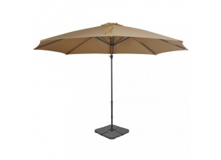 Záhradný slnečník Ø 300 cm látka / kov Dekorhome