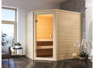 Interiérová fínska sauna 195 x 145 cm Dekorhome