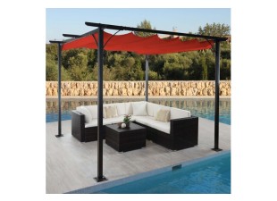 Pergola so sťahovacou strechou 3x3m WH9974 Dekorhome