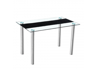 Jedálenský stôl ESTER oceľ / sklo
