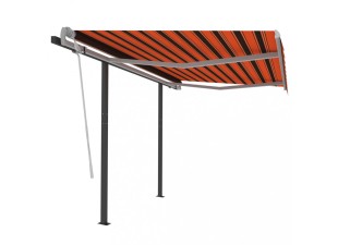 Ručne zaťahovacia markíza so stĺpikmi 350x250 cm Dekorhome