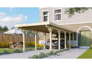 Drevený prístrešok / carport CLASSIC 3A Dekorhome