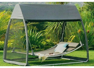 Záhradné relaxačné ležadlo s ochr.sítí Almaaz