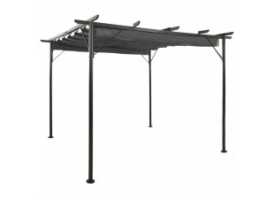 Pergola so zaťahovacou strechou 3 x 3 m Dekorhome