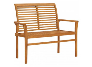 Záhradná lavica 112 cm teak Dekorhome