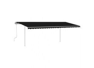 Ručne zaťahovacia markíza so stĺpikmi 600x350 cm Dekorhome