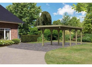 Drevený prístrešok / carport CLASSIC 2A Dekorhome