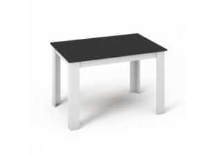Jedálenský stôl 120x80 KRAZ biela / čierna