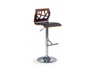 Barová stolička H34 čierna / orech
