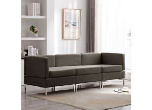 Sedacia súprava 3dielna textil Dekorhome