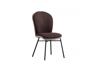 Jedálenská stolička KIMEA hnedá / sivá / čierna