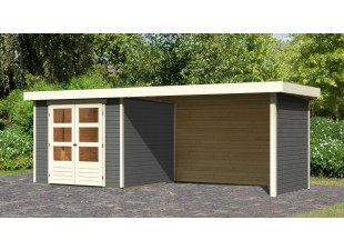 Drevený záhradný domček ASKOLA 3,5 s prístavkom 280 Dekorhome