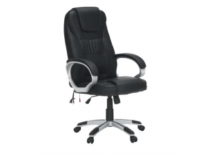 Kancelárske kreslo s funkciou masáže TYLER čierna