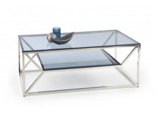 Konferenčný stolík AURORA sklo / chróm