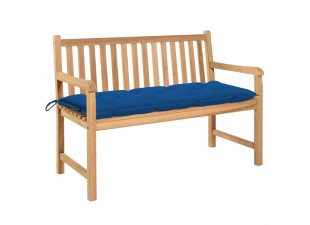 Záhradná lavica s poduškou 120 cm Dekorhome