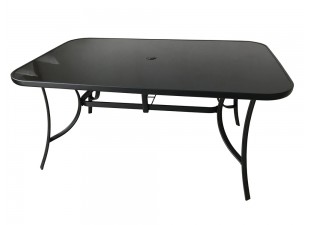 Záhradný stôl XT1012T (ZWT-150) čierne sklo