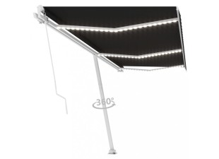 Ručne zaťahovacia markíza s LED svetlom 600x350 cm Dekorhome