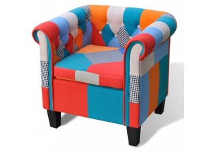 Kreslo viacfarebný patchwork Dekorhome