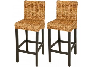 Barové stoličky 2 ks drevo Dekorhome