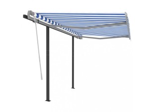 Ručne zaťahovacia markíza so stĺpikmi 600x300 cm Dekorhome