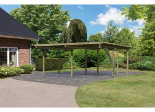 Drevený dvojitý prístrešok / carport ECO 1A Dekorhome