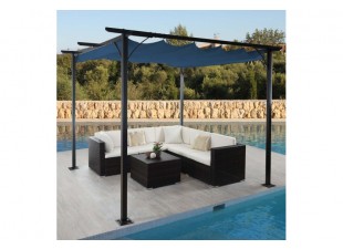 Pergola so sťahovacou strechou 3x3m WH9976 Dekorhome