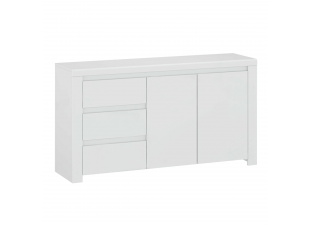 Komoda 2D3S LINDY biela lesk