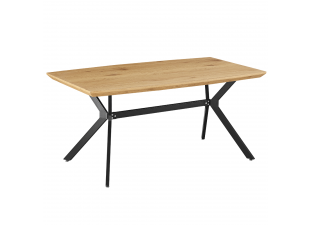 Jedálenský stôl MEDITER 160 dub / čierna