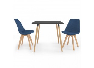 Jedálenský set 2+1 buk / látka / plast Dekorhome