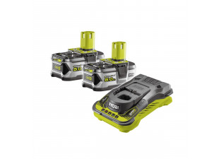 Ryobi RC18150-250 sada 2x 18 V lithium iontová baterie 5 Ah s rychlonabíječkou RC18150 ONE+