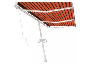 Ručne zaťahovacia markíza s LED svetlom 600x300 cm Dekorhome