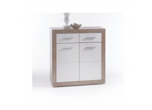 Komoda CANCAN 2T-2SK dub sonoma / biela