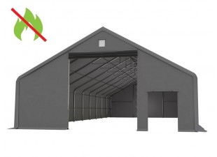 Skladová hala 10x20m PVC sivá - nehorľavá