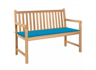 Záhradná lavica s poduškou 120 cm Dekorhome