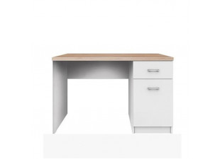 Počítačový stôl TOPTY 1D1S biela / dub sonoma