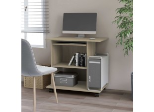 PC stôl na kolieskach 80x50 cm Dekorhome - POSLEDNÝ KUS