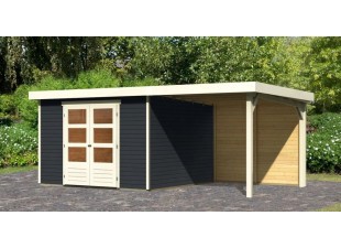 Drevený záhradný domček ASKOLA 6 s prístavkom 240 Dekorhome